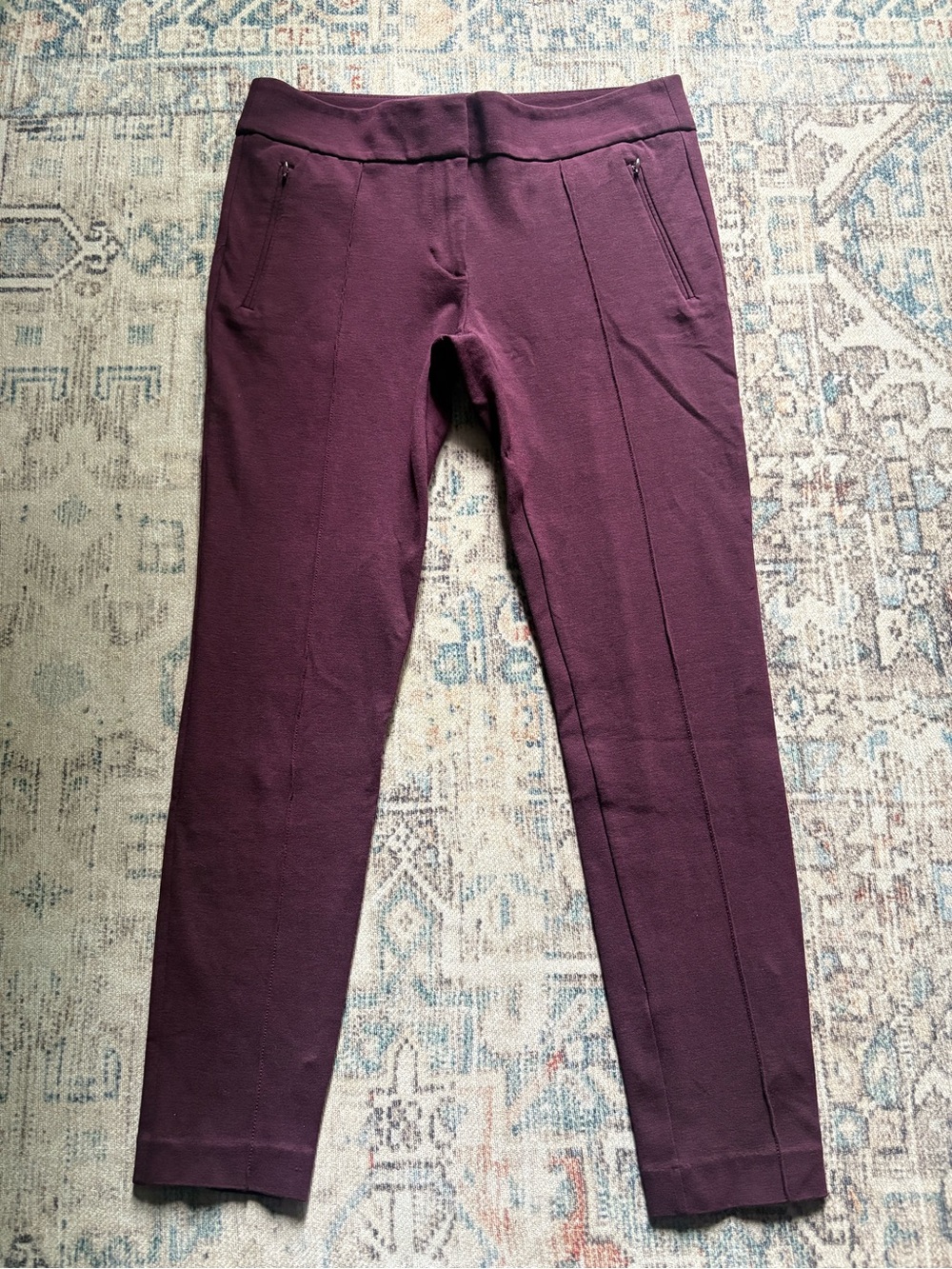 Loft Burgundy ankle pants, Women’s 8